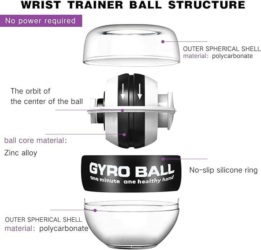 Wrist Trainer Ball Auto-Start Wrist Strengthener Exerciser Handball for Strengthen Arms