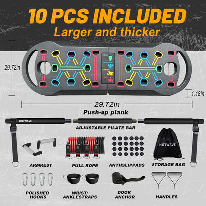 HOTWAVE Push-Up Board, Men'S Home Fitness Equipment, Foldable and Suitable for Users of All Body Types, Gifts for Fitness Enthusiasts