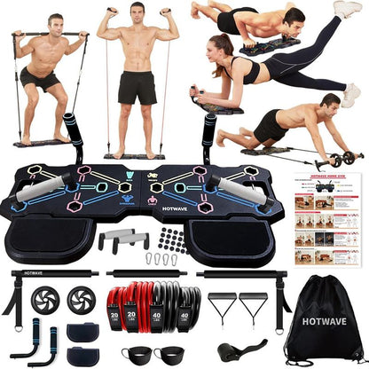 HOTWAVE Push-Up Board, Men'S Home Fitness Equipment, Foldable and Suitable for Users of All Body Types, Gifts for Fitness Enthusiasts