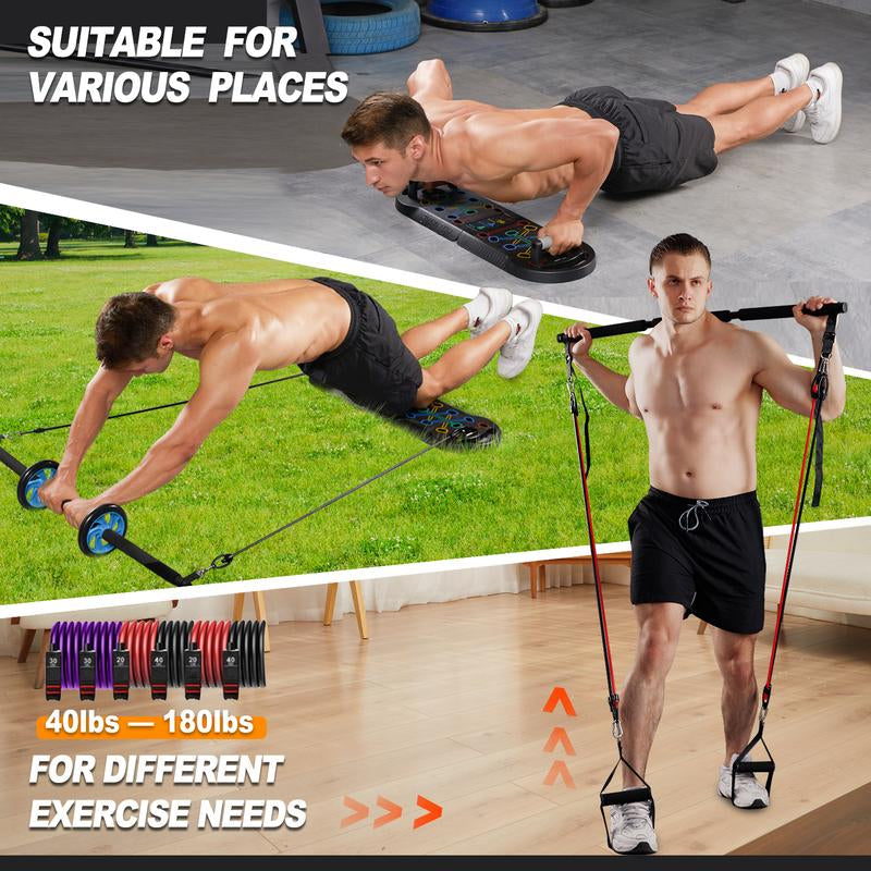 HOTWAVE Push-Up Board, Men'S Home Fitness Equipment, Foldable and Suitable for Users of All Body Types, Gifts for Fitness Enthusiasts